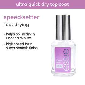 essie Speed.Setter glossy texture close-up showing smooth shine