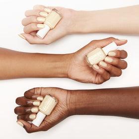 essie swatch on skin revealing true color payoff and shimmer