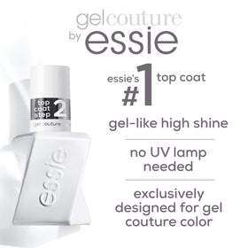 essie top coat texture swatch demonstrating high-gloss surface benefit