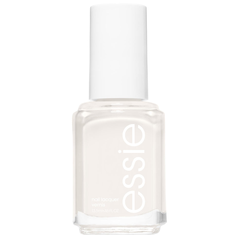 essie bottle front view showing elegant ivory shade and glossy finish