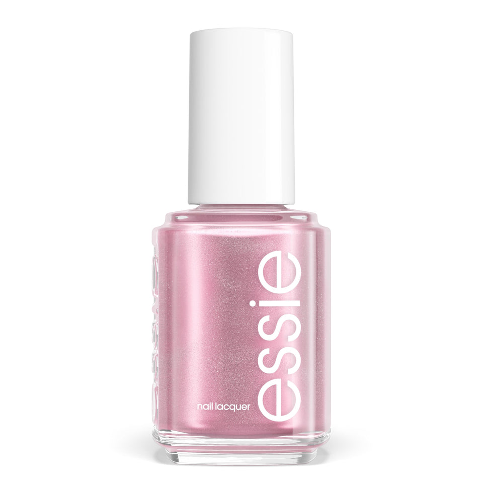 essie Twisted Tutu front bottle view shows pink metallic shade and easy identification