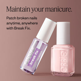 essie Twisted Tutu on nails in evening outfit setting conveys glamorous wearability
