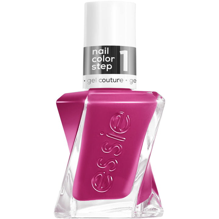 essie bottle front view showing pink-violet shade and glossy finish