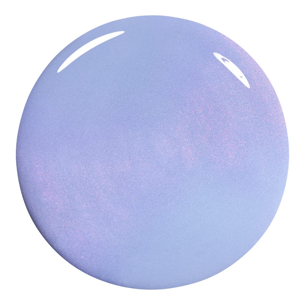 essie brush stroke close-up highlighting periwinkle violet iridescence and smooth, even application