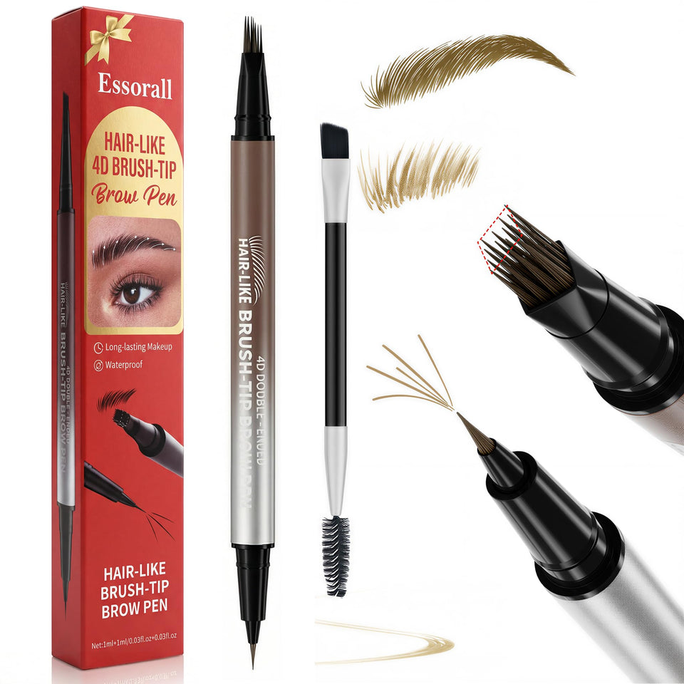 Essorall front packaging light brown shade showing pencil and cap for everyday convenience