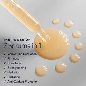 Estée Lauder serum applied on wrist illustrating smooth feel and visible plumping
