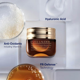 Estée Lauder conceptual before and after under-eye improvement display