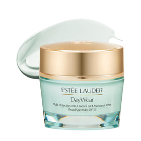 Estée Lauder jar front view showing packaging and premium appearance benefits