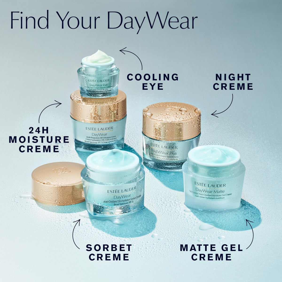 Estée Lauder DayWear in a travel bag showing portability and daily use