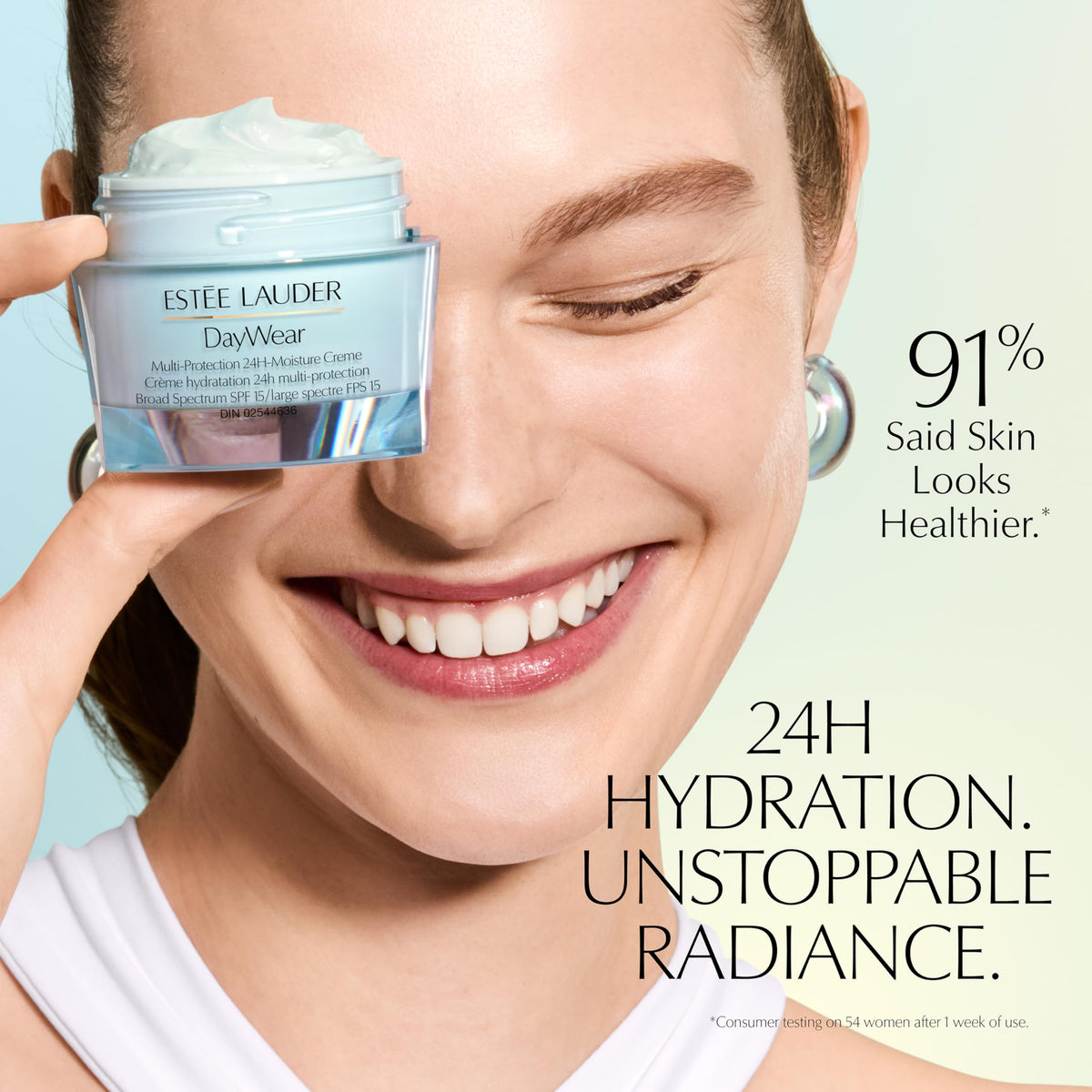 Estée Lauder DayWear open jar texture highlighting rich hydration
