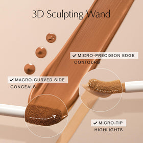 Estée Lauder concealer next to ruler showing 0.4 fl oz size and travel-friendly portability
