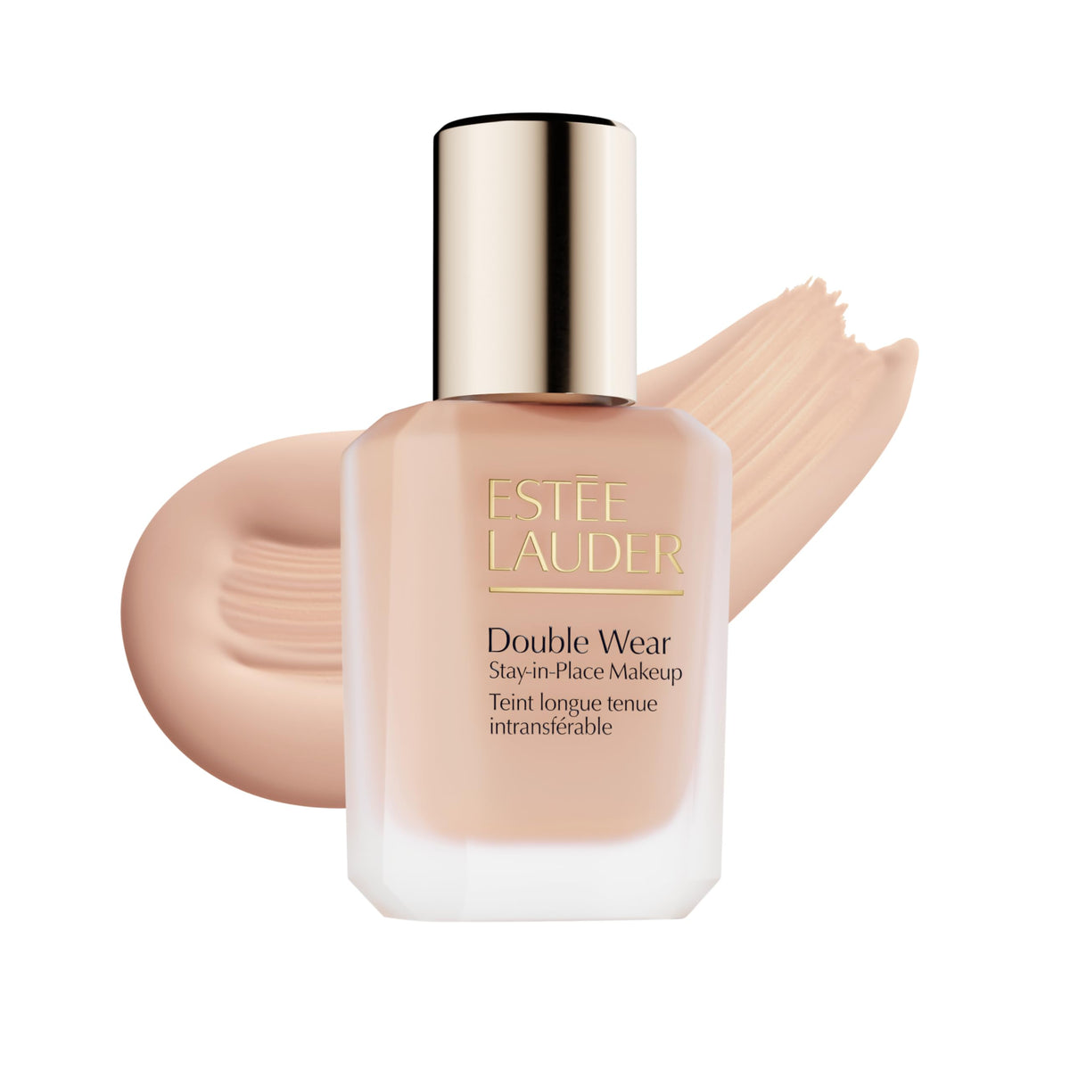 Estée Lauder bottle front showing product label and matte finish benefit