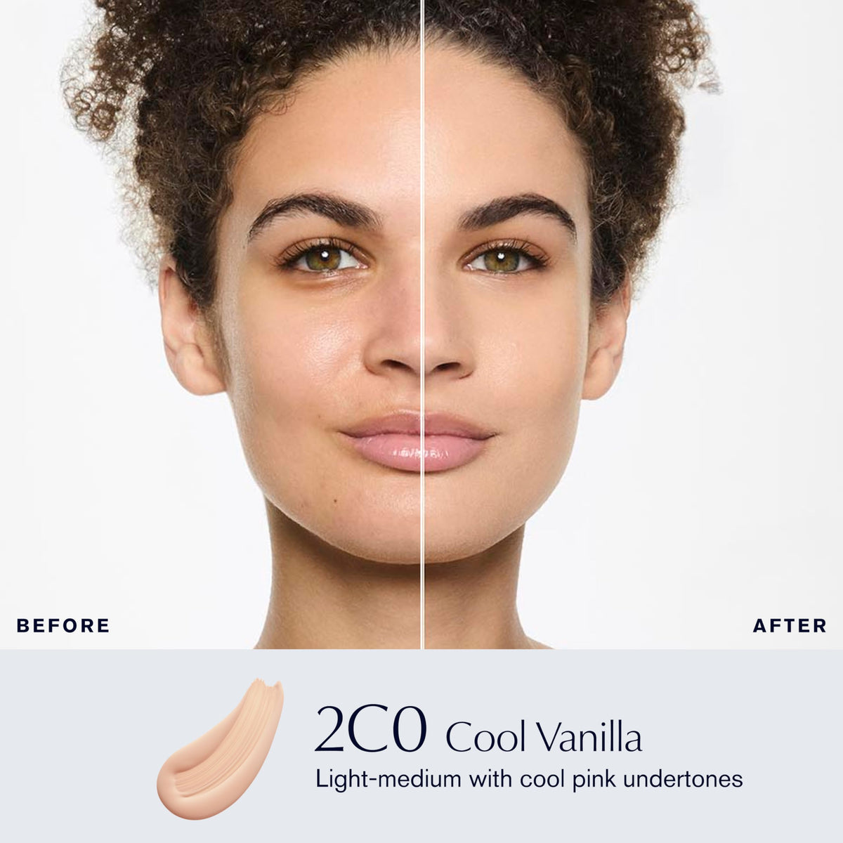 Estée Lauder close-up of foundation texture showing breathable, blendable finish
