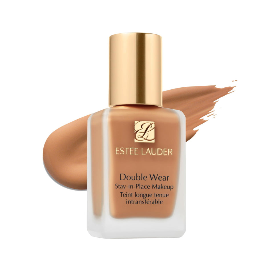 Estée Lauder front bottle view showing label and pump for reliable application benefit
