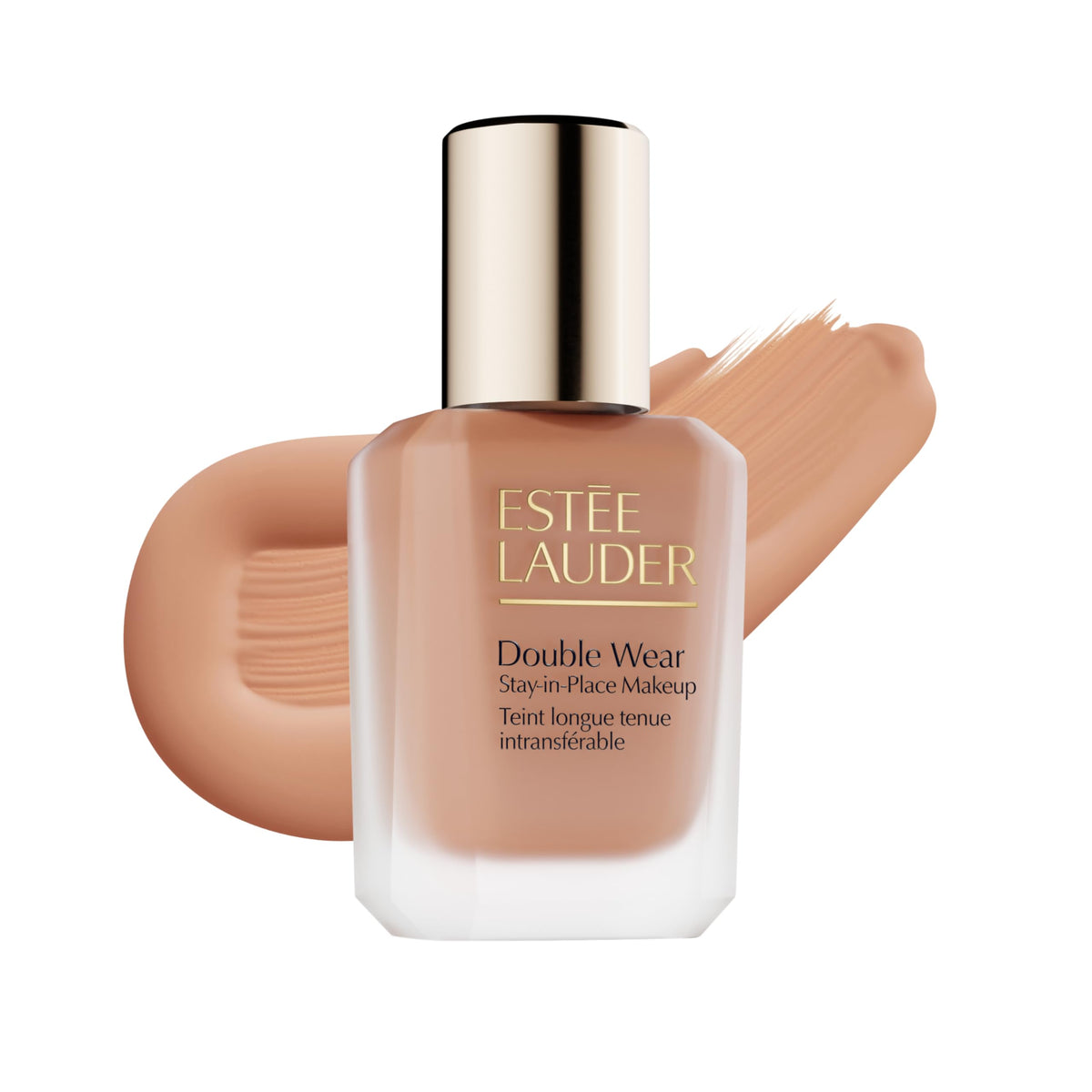 Estée Lauder front bottle view showing sleek packaging and lasting finish benefit