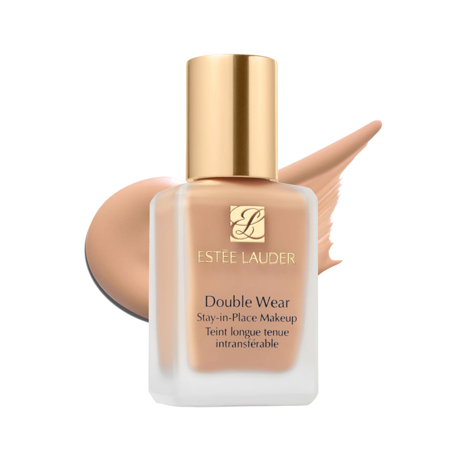 Estée Lauder front packaging showing bottle and label, professional finish benefit