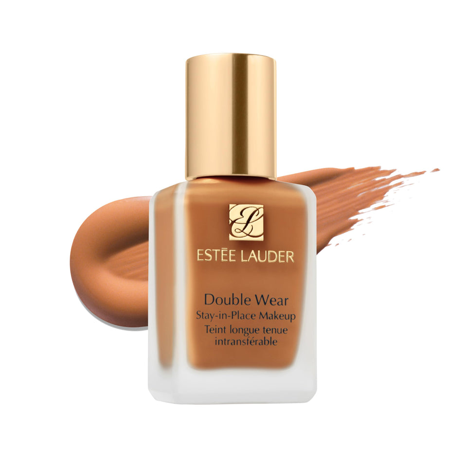 Estée Lauder bottle front packaging showing brand and full-coverage benefit