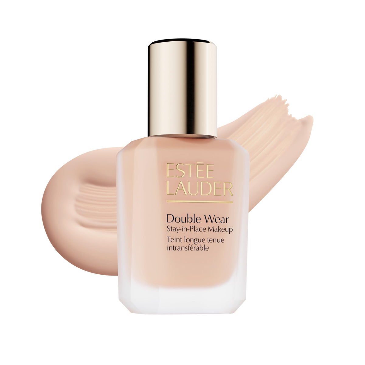 Estée Lauder front packaging showing product identity and longevity benefit