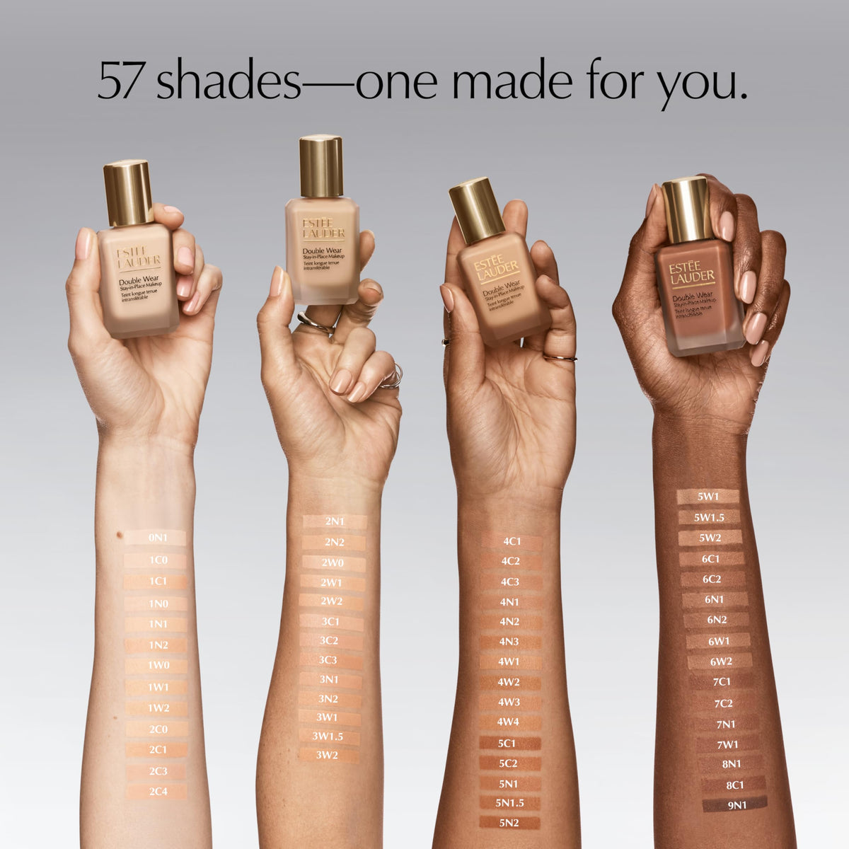 Estée Lauder foundation in a travel bag showing portability and longwear benefit