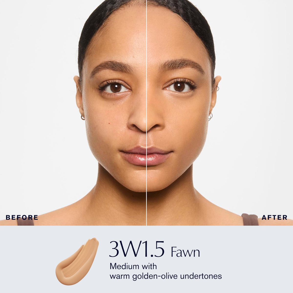 Estée Lauder bottle open pouring foundation for controlled application