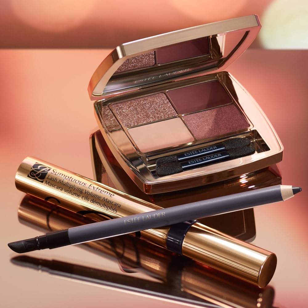 Estée Lauder pencil tip close-up demonstrating creamy cocoa pigment for smooth application