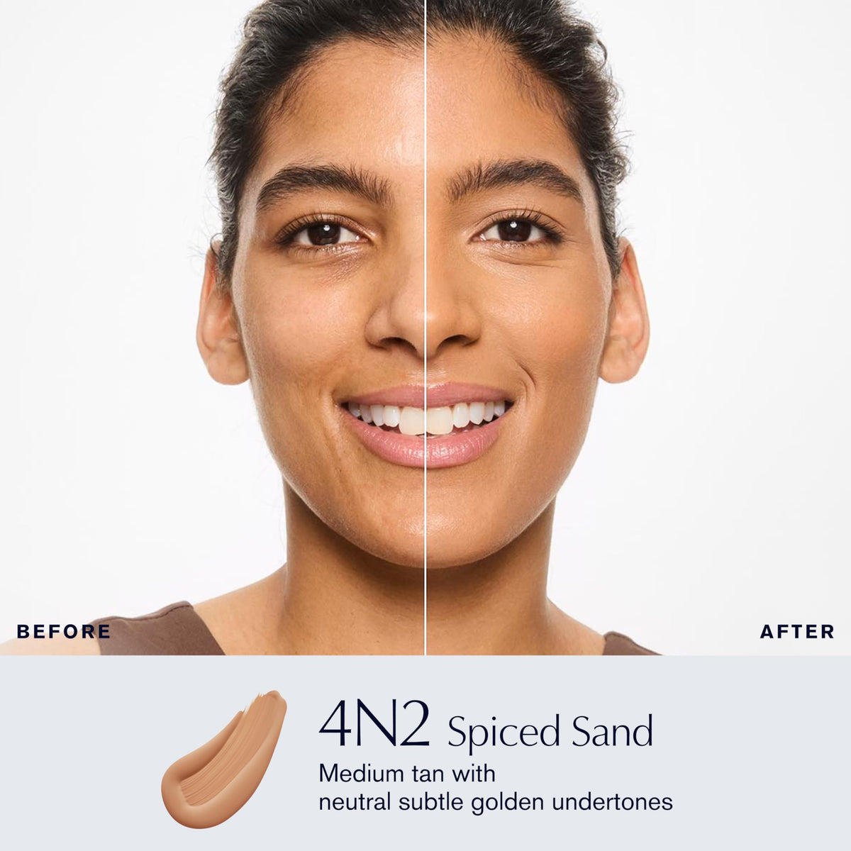 Estée Lauder pump detail emphasizing controlled dispensing for less waste