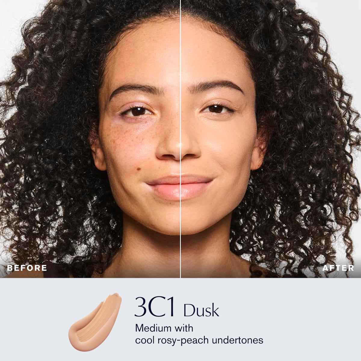 Estée Lauder pump dispenser detail for precise, mess-free foundation application