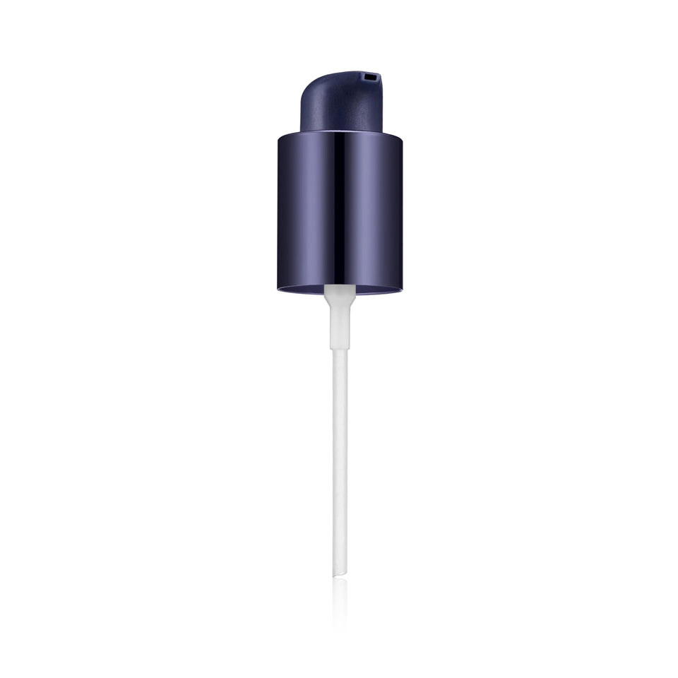 Estée Lauder replacement pump front view showing fit and clean design for tidy application