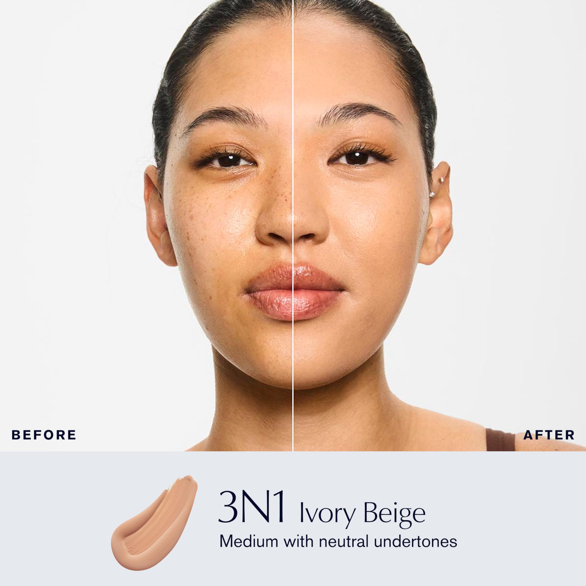 Estée Lauder close-up of foundation texture highlighting blendable, breathable finish