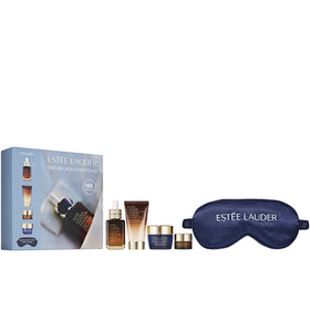 Estée Lauder set packaging front showing all five pieces and gift-ready presentation benefit
