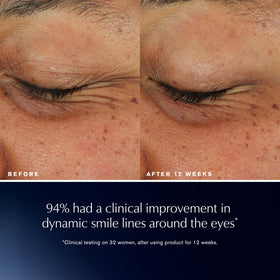 Estée Lauder hexapeptide-8 molecule visual highlighting firming benefit