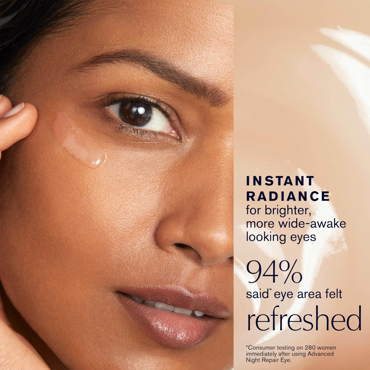 Estée Lauder product box and label highlighting ingredient transparency and trust