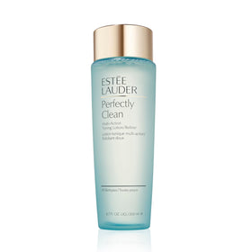 Estée Lauder bottle front view showing product and brand, highlighting a hydrating benefit