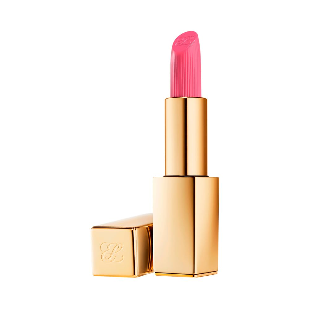 Estée Lauder front packaging showing gold case and shade label — luxe presentation benefit