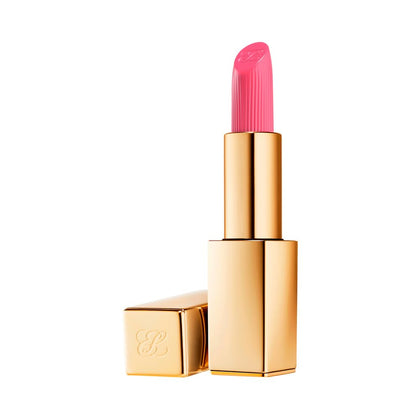 Estée Lauder front packaging showing gold case and shade label — luxe presentation benefit