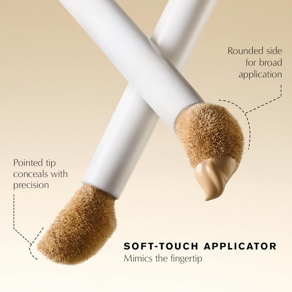 Estée Lauder applicator close-up showing soft-touch fingertip tip for precise blending benefit