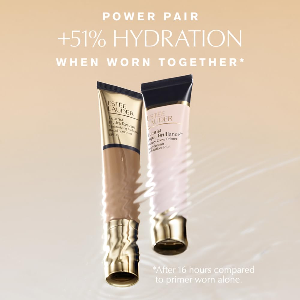 Estée Lauder close-up texture shot revealing watery gel and hydration delivery