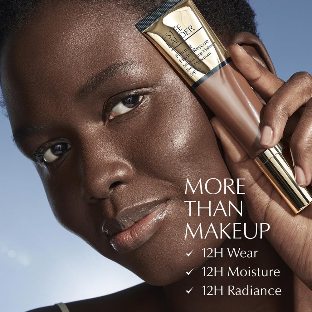 Estée Lauder lifestyle bathroom vanity scene conveying daily routine benefit