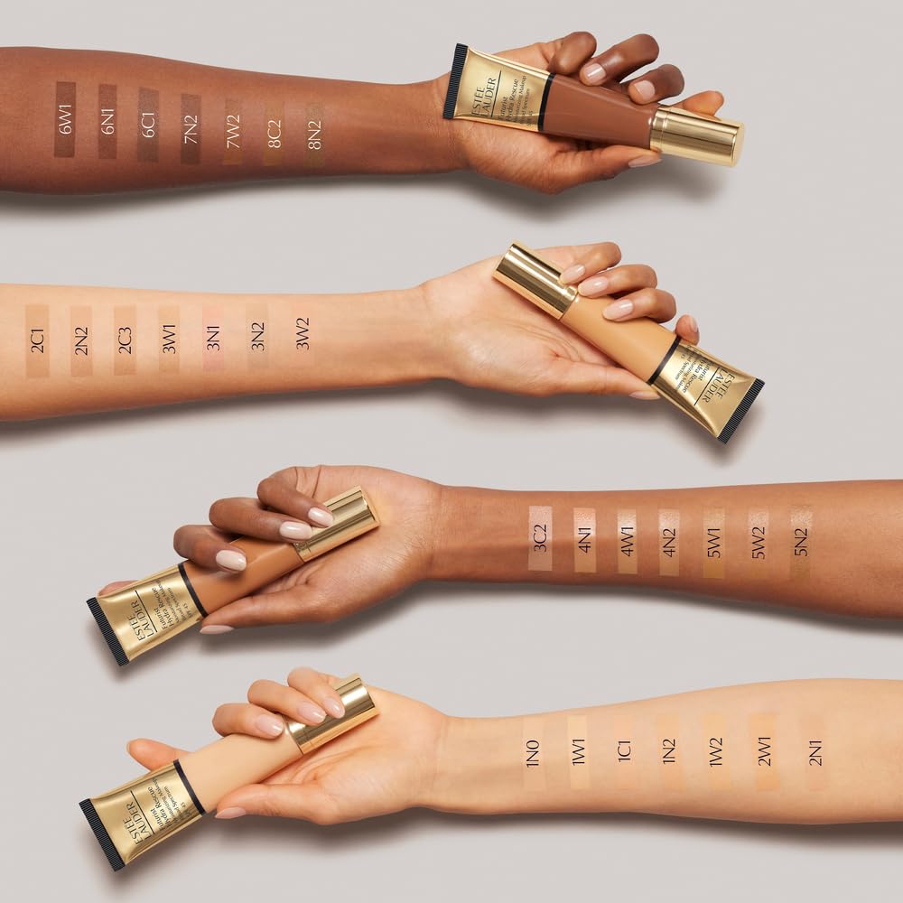 Estée Lauder close-up texture swatch showing creamy, hydrating finish and blendability