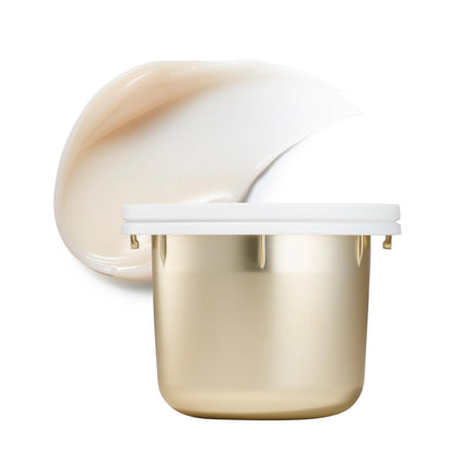 Estée Lauder jar front view showing elegant packaging and luxury benefit