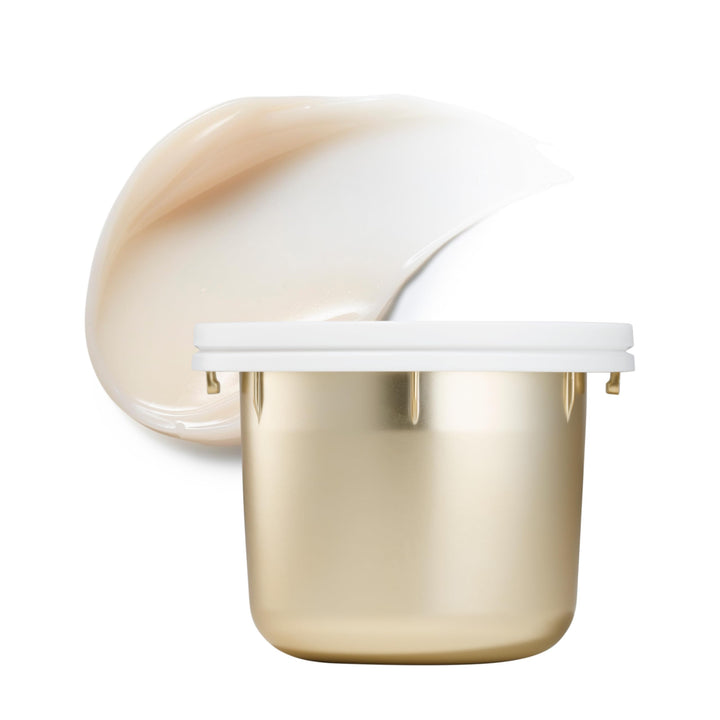Estée Lauder jar front view showing elegant packaging and luxury benefit