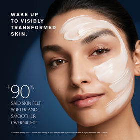 Estée Lauder open jar revealing creamy formula, highlights moisturization benefits