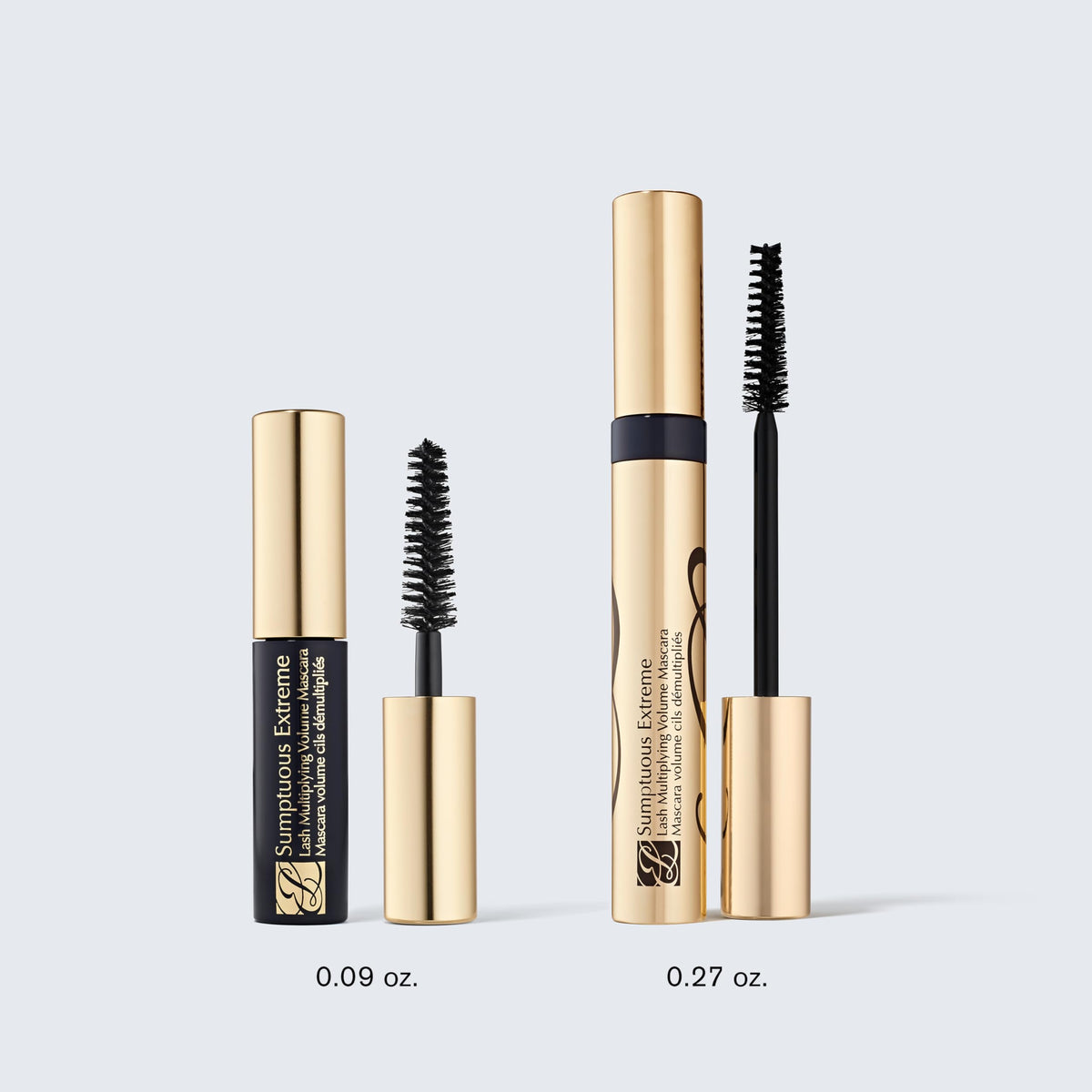 Estée Lauder mascara in evening makeup setting emphasizing bold, photo-ready lash impact