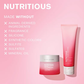 Estée Lauder product next to ruler showing 4.2 oz size and travel-friendly benefit