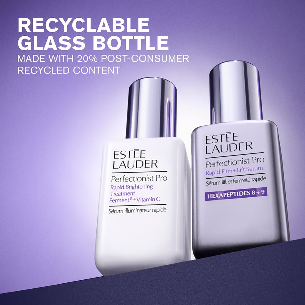 Estée Lauder pump dispenser detail highlighting easy controlled dosing benefit