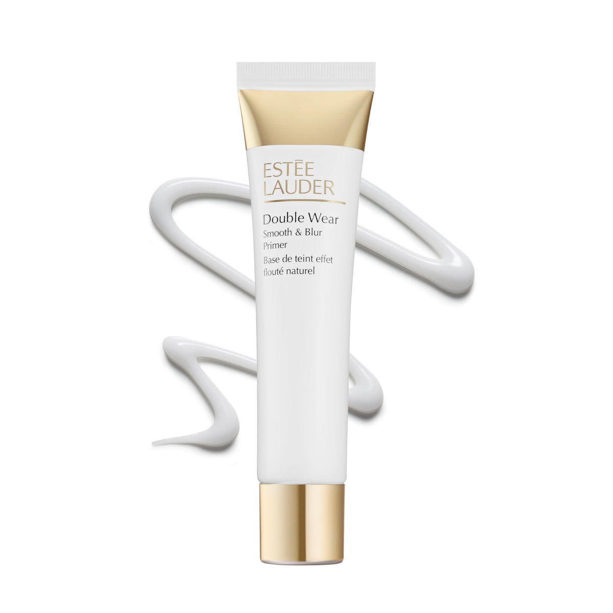 Estée Lauder primer front packaging showing sleek tube and label, professional finish