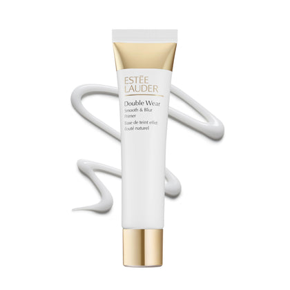 Estée Lauder primer front packaging showing sleek tube and label, professional finish