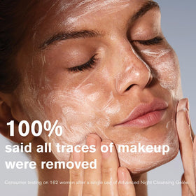 Estée Lauder pump dispensing gel texture, demonstrating easy application and control