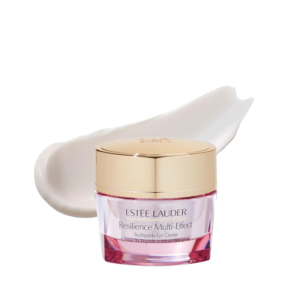 Estée Lauder jar front view showing elegant packaging and brand benefit