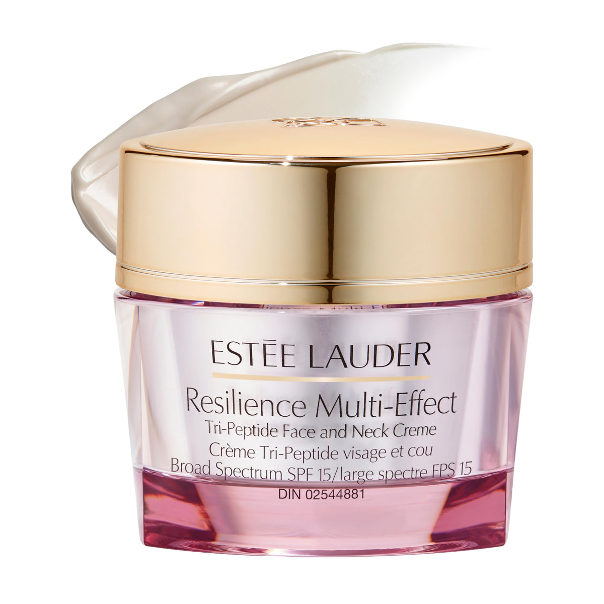 Estée Lauder front packaging showing elegant jar and brand recognition